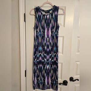 Apt. 9 Blue and Pink Midi Dress